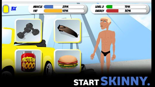 iron muscle bodybuilding fitness workout game training